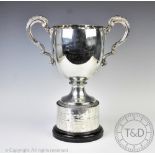 The 'Challenge Cup', a large two handled silver trophy, Goldsmiths & Silversmiths Co Ltd,