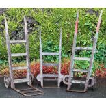 A vintage railway station luggage trolley named for York Station, No 6786,