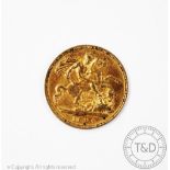 A Victorian gold half sovereign dated 1894