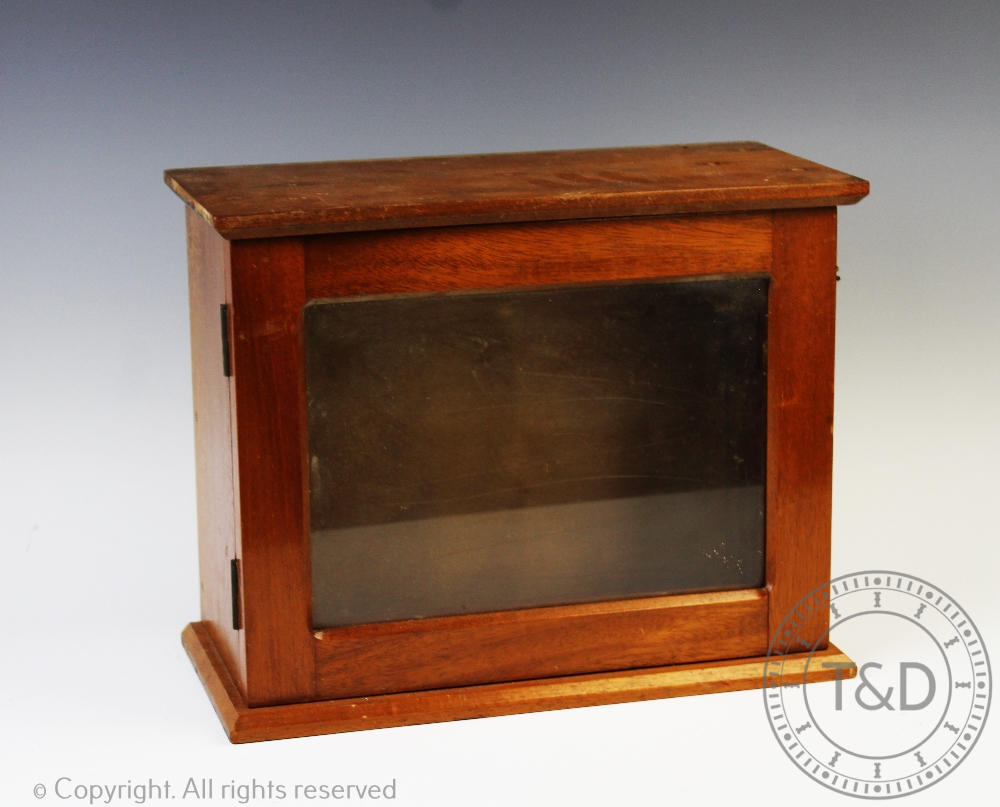 A Victorian inlaid walnut work box, 14cm H x 30cm W x 22cm D, - Image 2 of 2