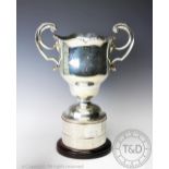 'The Royal Salop Infirmary Cup', a large George V two handled silver trophy, Robinson & Co,