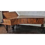 A mid 19th century John Broadwood and Sons walnut grand piano,