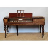 A late George III mahogany square piano, by John Broadwood & Sons, retailed by Robert Forrest,