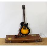 A Gibson Epiphone electric guitar, junior model, No J97110063, with a case.