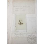 An album of 19th century pencil sketches completed by Louisa Lady Strange - second wife of Sir