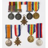 A Boer War and First World War family medal group,