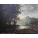 J Eadie - 19th century, Oil on canvas, A creek at Loch Eck, Signed and dated 1853, 72cm x 92cm,