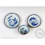 A Nanking Cargo Chinese porcelain batavian tea bowl and saucer,