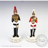 Two Michael Sutty limited edition military figures, 'Officer, The Blues and Royals 1980's',