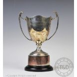 'The Jack Smout Trophy', a George V two handled silver cup, Birmingham 1924,