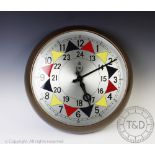 An RAF operations sector clock, manual wind,