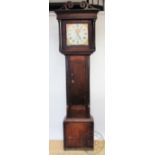 A late 18th century Welsh oak 30 hour longcase clock,