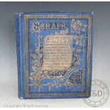 A good 19th century scrap album, with forty four sides of neatly placed scraps of animals,