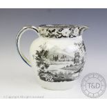 A 19th century transfer printed pearlware jug,