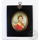 English School - early 19th century - of naval interest, Watercolour on ivory portrait miniature,