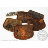 Four British Rail Interantional cast iron railway plates, comprising 062218, 063285,