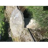 A near pair of 19th century sandstone staddle stones,