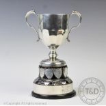 The 'St Julian's Bowling Cup', a George VI silver two handled trophy, Vale & Charles,