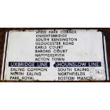 A vintage London Underground large enamel sign,
