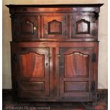 An 18th century Welsh oak deuddarn, North Wales,