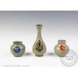 Three Moorcroft vases,