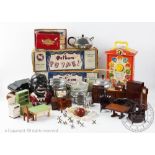 A collection of toys, to include, two Pelham Puppets, Cow Girl and Cow Boy,
