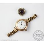 A 9ct gold lady's wristwatch,