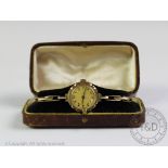 A 9ct gold lady's wristwatch, early 20th century,