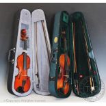 A Cremona violin, with 36cm (measured without button), single piece back,