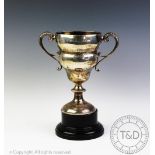 The Bibby trophy, an Edwardian silver two handled trophy, Lee & Wigfull, Sheffield 1907,