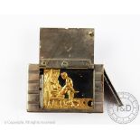 A late 19th nickel plated erotic automaton vesta case,