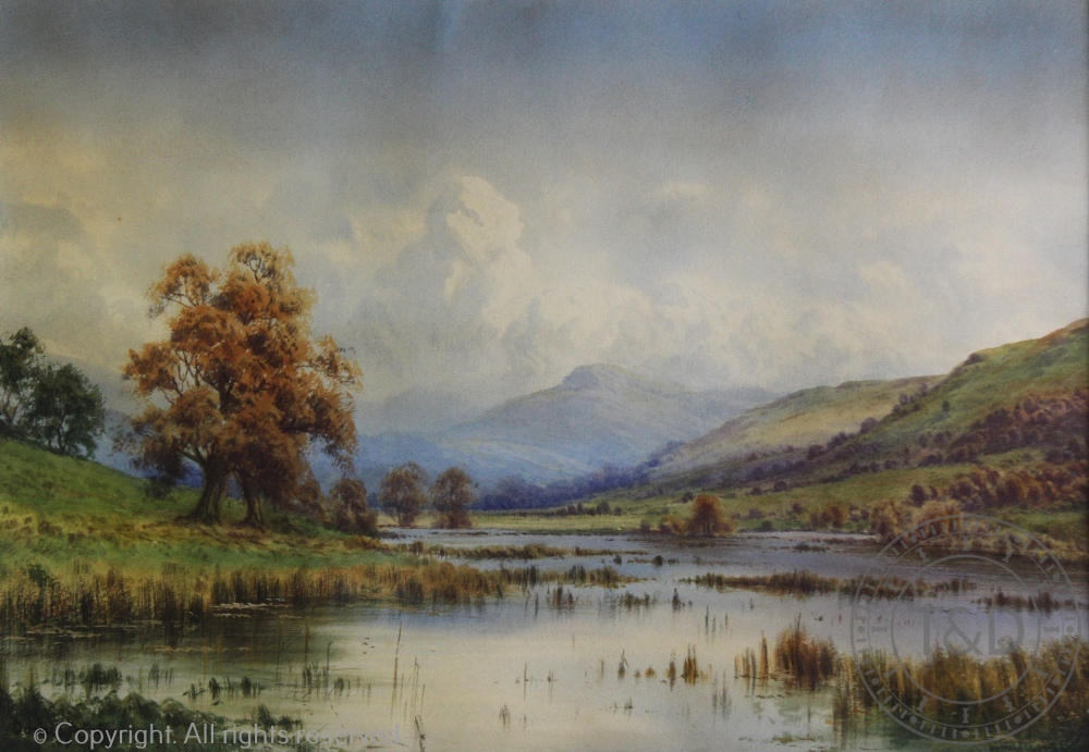 Donald A Paton (Edward Horace Thompson), Pair of watercolours, Highland scenes, Signed,