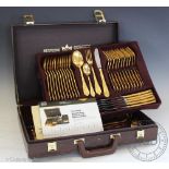 A Besttecker Solingen cased canteen of cutlery, comprising: twelve dinner forks and knives,