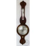 A 19th century mahogany cased mercury barometer,