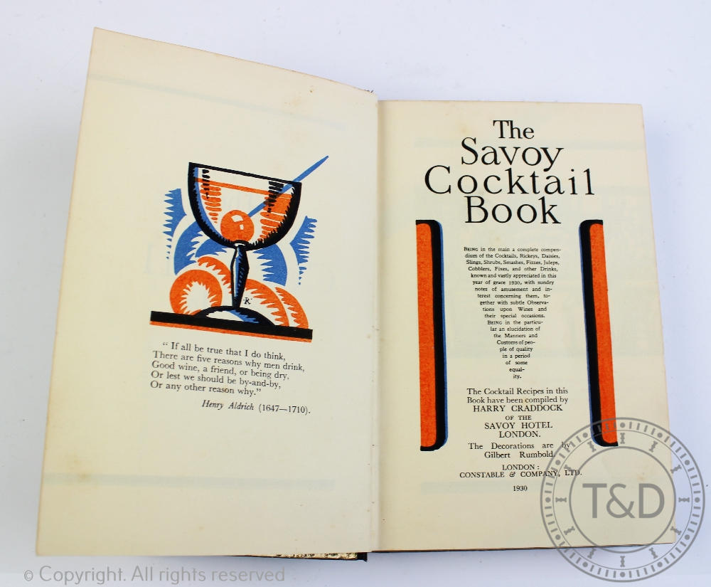 CRADDOCK (H), THE SAVOY COCKTAIL BOOK, first edition, illustrated throughout in colour, - Image 3 of 4