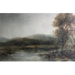 Albert Pollitt (1859-1926), Watercolour, River Conwy at Betws-y-coed, 42cm x 64cm,