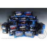 Twenty two boxed 1:43 scale diecast Auto Art models of Jaguars (22)