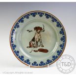 A Royal Doulton Cecil Aldin 'Titanium' plate, decorated with a dog smoking a pipe, D4325,