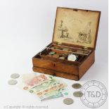 A selection of coins, tokens and bank notes to include copper, cupro-nickle,