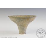Chris Carter (British b1945) a studio pottery conical vase,