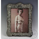 An Edwardian silver photograph frame, J & R Griffin, Chester 1908,