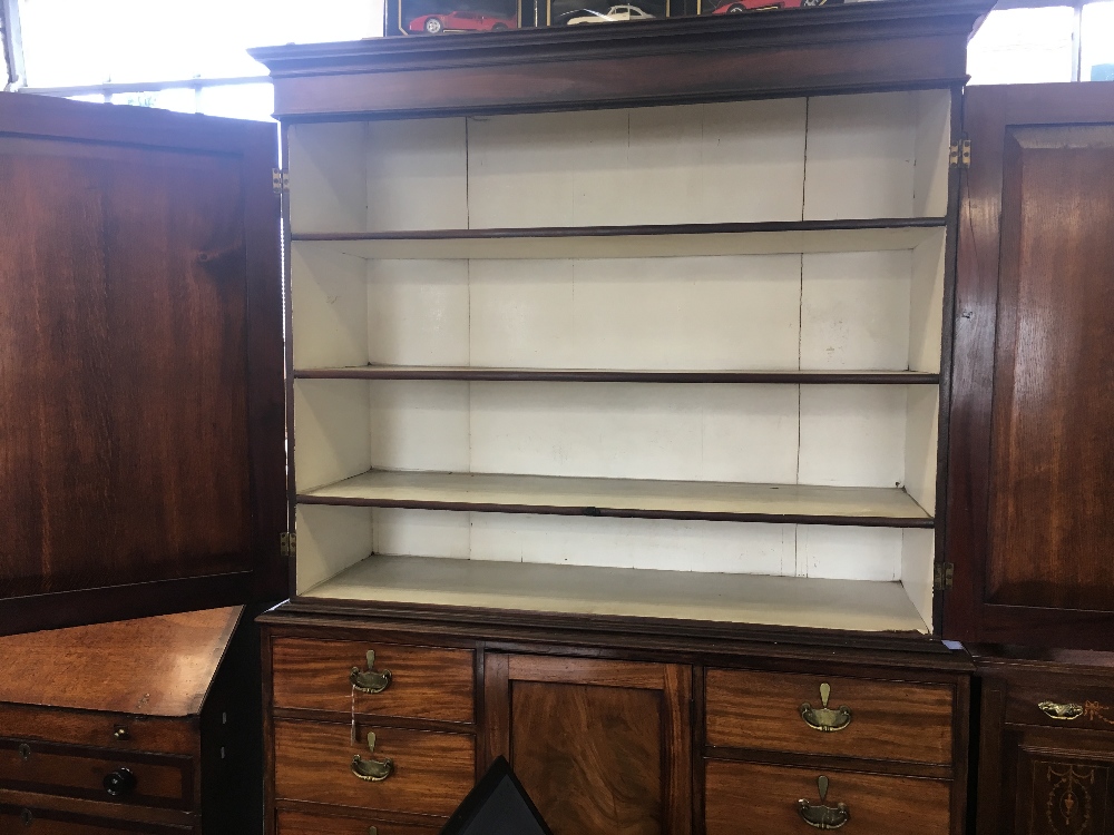 An early 19th century mahogany housekeepers cupboard, - Image 3 of 4