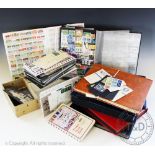 A collection of stamps, in ten stock books, four albums and loose,