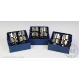 A set of twelve silver napkin rings, Carr's of Sheffield Ltd, Sheffield 1994,