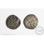 An Edward I silver penny, with another early silver penny,