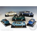 Six unboxed Maisto diecast vehicles, comprising; Jaguar XJ220, Jaguar S-type.