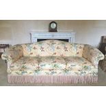 A country house three seater settee,