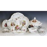 A West German porcelain Winterling large dinner and tea service,