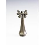 An Art Nouvau pewter bud vase by Imperial Zinn, circa 1900,