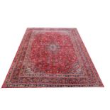 A large Caucasian wool carpet,